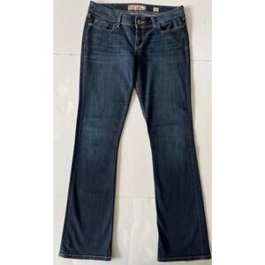 BKE Jeans Women 30x33 Fits 34x33 Bootcut MidRise Rhinestone Cowgirl Stretchy